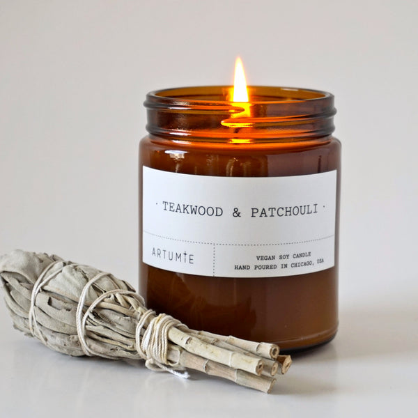 Teakwood & Patchouli 9 oz Soy Candle