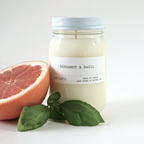 Bergamot & Basil 16 oz Soy Candle