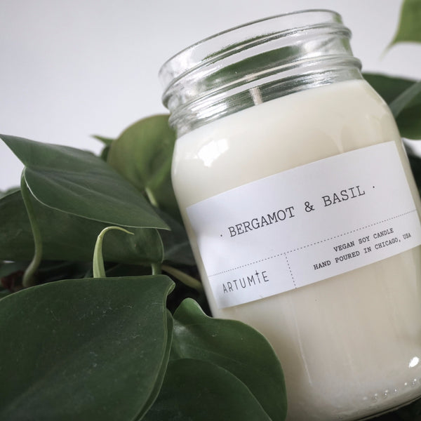 Bergamot & Basil 16 oz Soy Candle