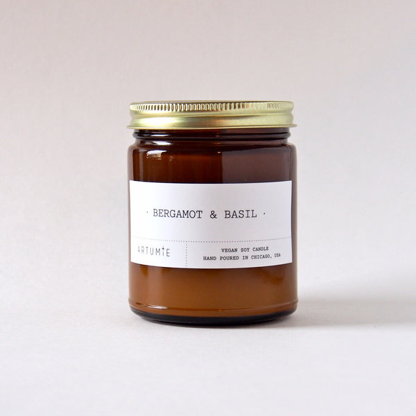 Bergamot & Basil 9 oz Soy Candle